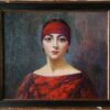 Sonia Routchine Vitri (Sonia Markovna Rouchtina), Portrait of a woman wearing a red headband - Image 2