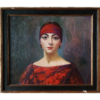 Sonia Routchine Vitri (Sonia Markovna Rouchtina), Portrait of a woman wearing a red headband