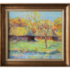 Slawomir Mieleszko, Paysage d'automne avec un bateau, 1997