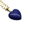 Gold necklace with lapis lazuli heart pendant (14k) - Image 3