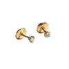 Gold earrings with diamonds (18k), J. Lumet, France - Image 3