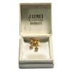 Gold earrings with diamonds (18k), J. Lumet, France - Image 5