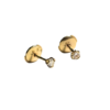 Gold earrings with diamonds (18k), J. Lumet, France