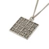 Necklace "Magic Square" by Albrecht Dürer (white bronze) - Image 2