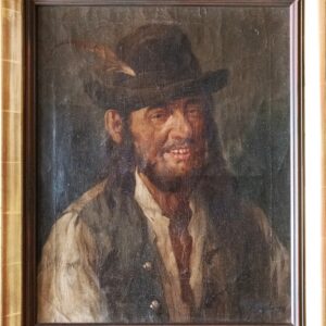 Artysta nieznany, Portret mężczyzny w kapeluszu, 1929