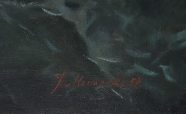 J. Mariański, Wzburzone morze, 1957 - obrazek 3