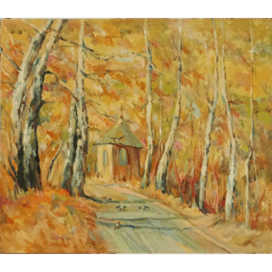 Sławomir Mieleszko, Leśna kapliczka jesienią, 2005