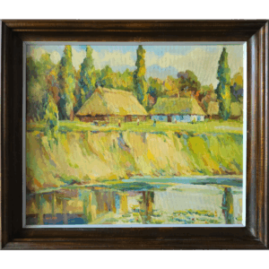 Sławomir Mieleszko, Pejzaż z chatami, 1999
