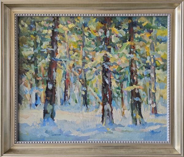 Sławomir Mieleszko, Pejzaż zimowy, 1996 - obrazek 2