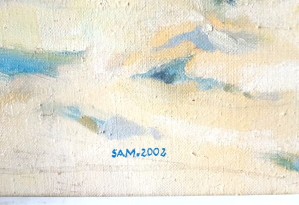 Sławomir Mieleszko, Pejzaż z łodzią, 2002 - obrazek 3