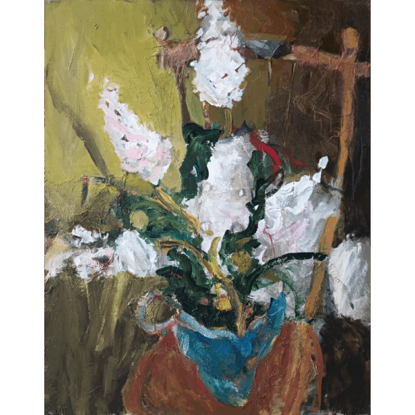 Piotr Strelnik, Białe bzy na krześle, 1999