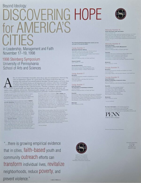 Rafał Olbiński, Discovering Hope for America's Cities, 1998 - obrazek 2