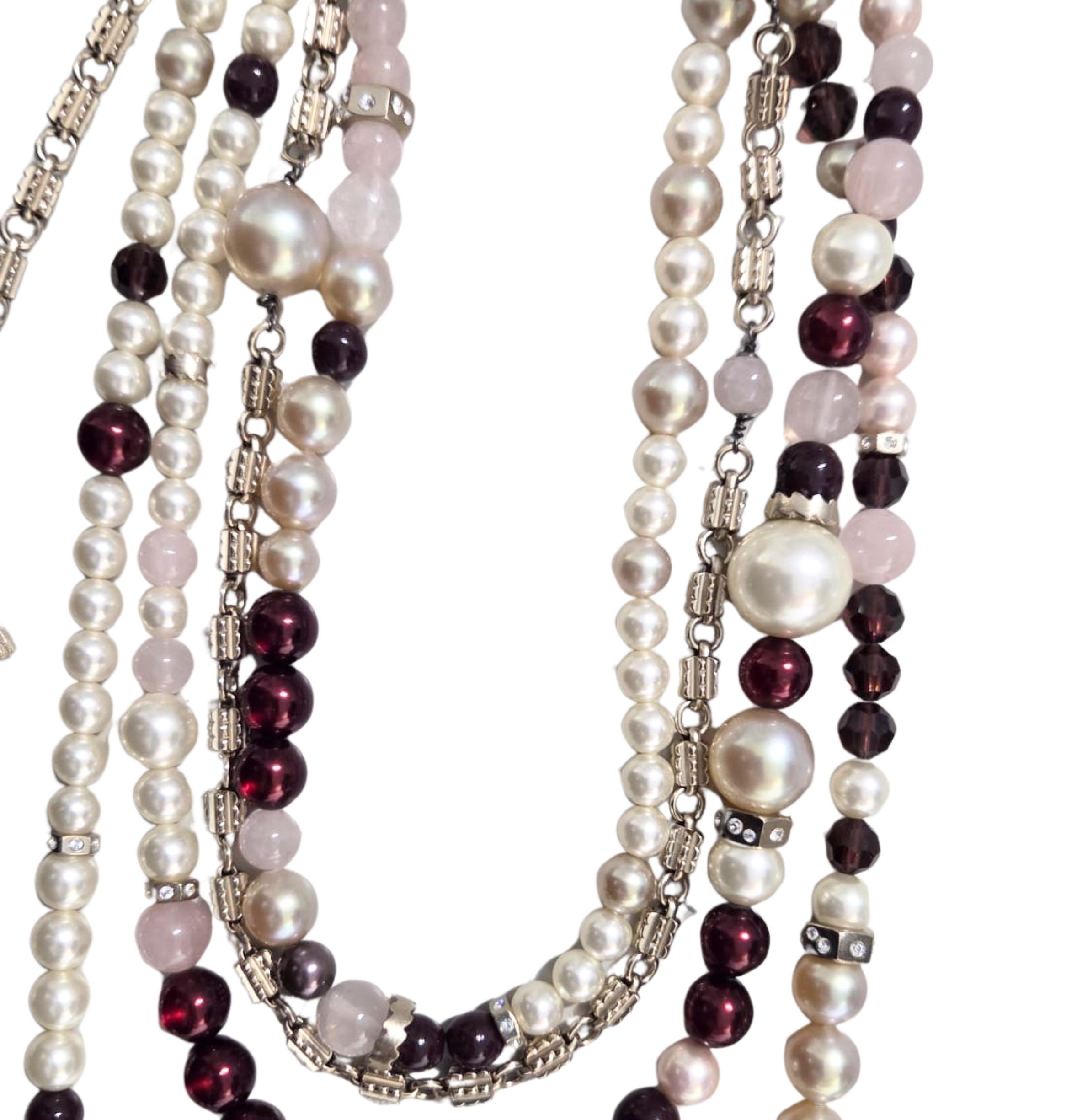 Efektowna kolia, model logo CC, Chanel - obrazek 5