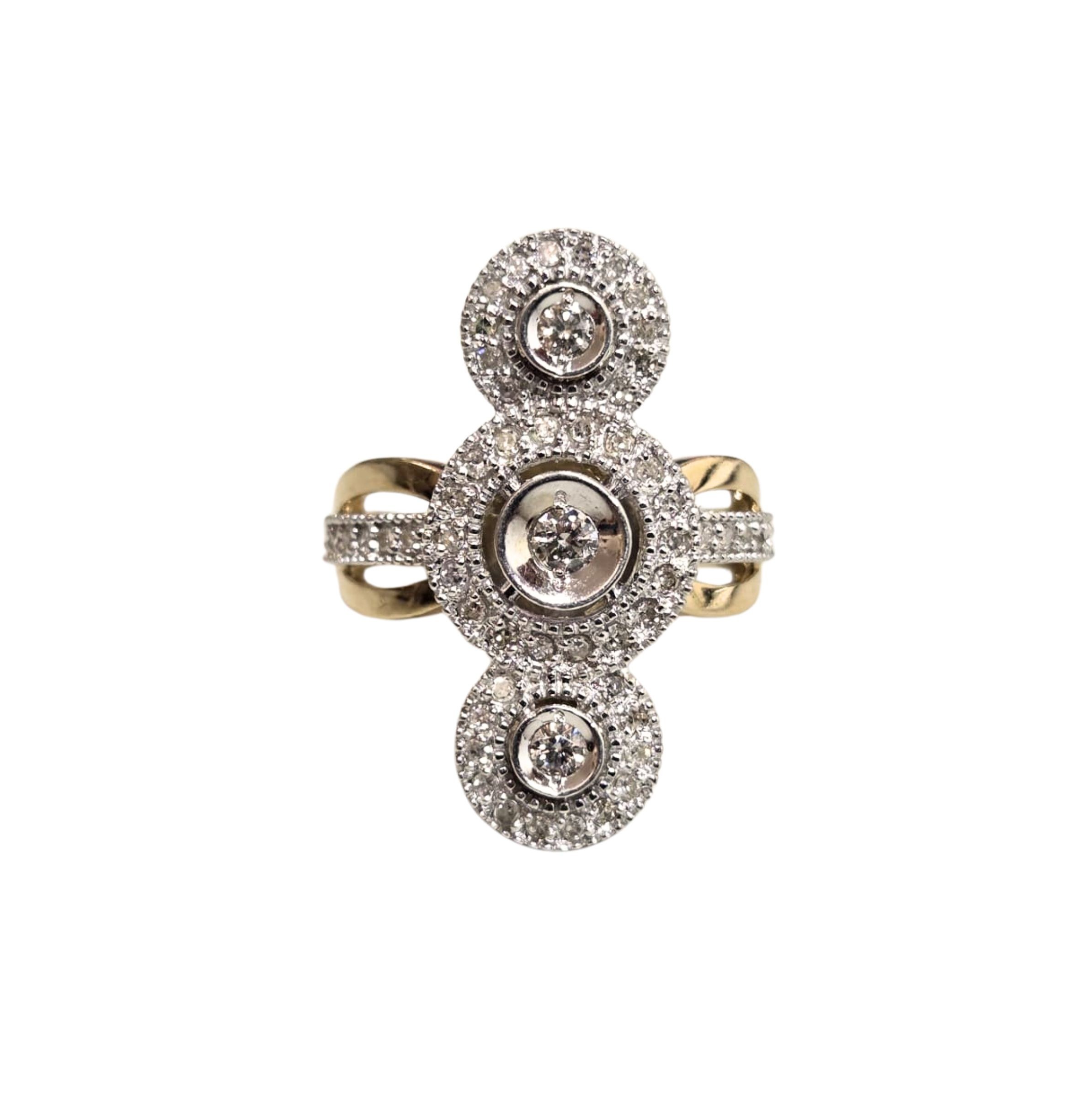 Efektowny zestaw biżuterii z diamentami (585) - obrazek 6