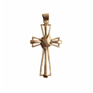 Złota zawieszka krzyżyk (585)