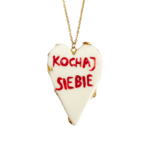 Naszyjnik Kochaj siebie, unikat, Romana Bielecka